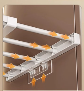 Mixwars Armadio Multifunzione <span class=keywords><strong>in</strong></span> <span class=keywords><strong>Plastica</strong></span> per Vestiti e Cappelli, Montaggio a Parete, Pannello Divisorio e Guardaroba - Product Image 4