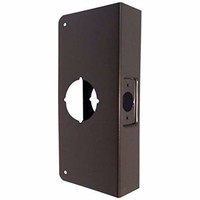 Kit de Refuerzo para Puerta de Acero Inoxidable RHETECH, Venta Directa de Fábrica, Placa sin Llave, 3 Llaves, ANSI Grado 1, Negro Zincado, 60mm