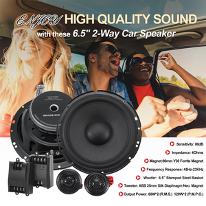 Altavoz de graves Zeming de <span class=keywords><strong>2</strong></span> vías y 6,5 pulgadas con buena calidad de sonido, altavoz de graves, componentes de coche, sistema de altavoces, conjunto para audio de coche - Product Image 3