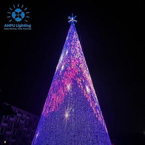 ANPU LIGHTING 50M Arbre de Noël Géant RGB Animation LED Pixel Lumineux Extérieur Étanche <span class=keywords><strong>D</strong></span>écoration Paysagère Monument Urbain Haute Qualité - Product Image 4
