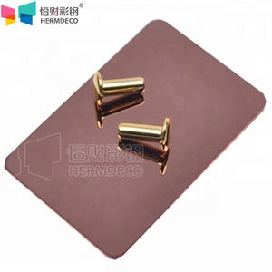 Sang Trọng Trong Nhà Trang Trí Hot Bán 8K Gương Rượu Sâm Banh Vàng Tấm 201 304 Loạt Không Gỉ Tấm 316L Ba Hàn Cắt - Product Image 1