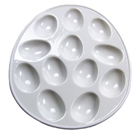 Assiette à œufs en mélamine, 12 compartiments, personnalisée, vente en gros, 50 pcs