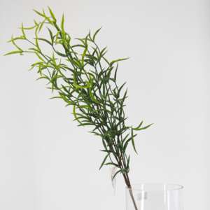 أوراق خضراء صغيرة اصطناعية بملمس حقيقي مع سيقان للبيع بالجملة لتزيين حفلات الزفاف والمنازل والفنادق والحدائق وتنسيق الزهور - Product Image 5