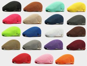 Wholesale Casual Breathable Cotton Mesh Newsboy Hat Adjustable <b>Beret</b> for Autumn Spring Fishing Party Promotional Gift - Product Image 2