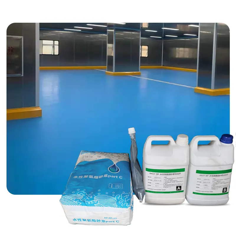 Polyurethane Mortar Floor High and Low Temperature Cold Storage Polyurethane Floor Paint Central Kitchen Anti-skid Floor