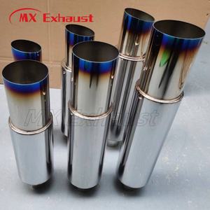 Silenciador de Escape de Acero Inoxidable How Flow Performance HK*S Style, Entrada de 2''-4'', Punta de Tubo para Modificación de Automóviles/Camiones - Product Image 6