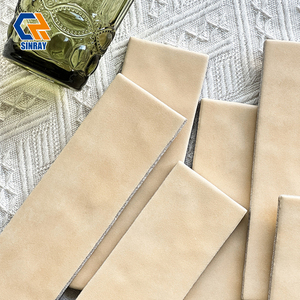 Carrelage en porcelaine 60x185mm pour murs et sols de cuisine moderne antibactérien, bordures décoratives, villa, salle de bain, salon, blanc - Product Image 6