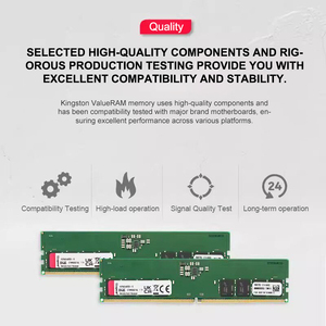 Wholesale DDR5 KVR PC 16G C40 Gaming <b>RAM</b> Stock for Desktop PC - Product Image 2