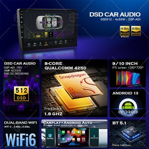 Doble Din 7/9/10 pulgadas Radio de coche <span class=keywords><strong>Android</strong></span> Pantalla de coche para Apple Carplay estéreo <span class=keywords><strong>Android</strong></span> Radio Auto electrónica REPRODUCTOR DE DVD de coche DSP - Product Image 3