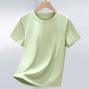Camisetas de Algodón Mercerizado de Alta Calidad para Mujer, 90.3% Algodón, 9.7% Elastano, Corte Regular, con Pedrería, Logotipo Personalizado - Product Image 6