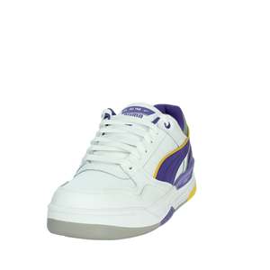 Zapatillas de Baloncesto Acolchadas con Cordones para Hombre, Parte Superior Sintética, Suela de Goma, Blanco Morado 400197 - Product Image 6