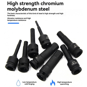 Juego <span class=keywords><strong>de</strong></span> llaves hexagonales neumáticas <span class=keywords><strong>de</strong></span> 1/2 pulgada con <span class=keywords><strong>pistola</strong></span> <span class=keywords><strong>de</strong></span> aire comprimido, cromadas, para reparación y bricolaje, H4-H22, juego <span class=keywords><strong>de</strong></span> llaves alargadas - Product Image 3