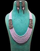 Ensemble collier et boucles d'oreilles en laiton plaqué or, perles, idéal pour mariages, fiançailles, anniversaires, fêtes et usage quotidien – Meilleures ventes
