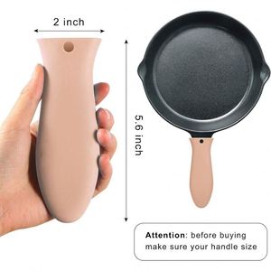 Protège-poignée de casserole en silicone résistant à la chaleur, manchon antidérapant pour poignée chaude, protège-oreille de casserole et ustensile de cuisine - Product Image 2