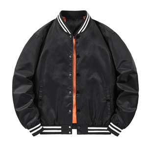 Pilote surdimensionné personnalisé 100% uniformes de baseball en nylon pour hommes coton rembourré épaissir mâle pardessus décontracté Style veste - Product Image 6