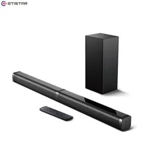 2023 Hot Selling 40W Output Bluetooth Afneembare Soundbar Speaker Home Theatre Systeem 2.1 Tv Soundbar Voor Sound Cinema Speaker