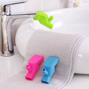Extensor de grifo para fregadero de cocina, boquilla elástica de goma, guía de ahorro de agua para niños, accesorios de baño, <span class=keywords><strong>Amazon</strong></span> - Product Image 3