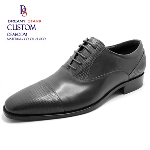 Dreamy Stark Hot <b>Sales</b> Custom Men's Business Formal Leather Shoes Luxury Emboss Pattern Leather Office Career Shoes Lace-up - Product Image 3