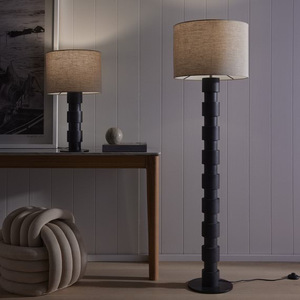 Table <b>Lamp</b> Ash Wood Vintage Style <b>LED</b> E27 Switch Control Home <b>Lighting</b> - Product Image 1