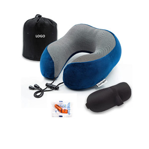 Almohada <span class=keywords><strong>de</strong></span> Viaje para el <span class=keywords><strong>Cuello</strong></span>, Plegable y Portátil, <span class=keywords><strong>con</strong></span> Bolsa <span class=keywords><strong>de</strong></span> Transporte <span class=keywords><strong>con</strong></span> Cordón, para Avión, Tren, Coche, Siesta, Hogar y Oficina - Product Image 2