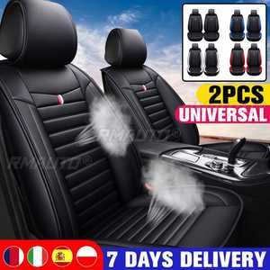 Juego de 2 Fundas Universales para Asientos de Coche, Delanteras y Traseras, de Cuero, Protectoras, para Todas las Estaciones - Product Image 1