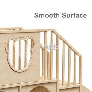 Escalier <span class=keywords><strong>Montessori</strong></span> en bois pour tout-petits, bébé apprend à marcher, jouer sur l'escalier avec un tunnel, <span class=keywords><strong>aire</strong></span> <span class=keywords><strong>de</strong></span> <span class=keywords><strong>jeux</strong></span> en bois d'intérieur - Product Image 3