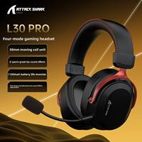 Casque de jeu sans fil L30 PRO 2.4G supra-auriculaire avec RGB, haut-parleur dynamique, son surround Hi-Fi et annulation active du bruit (ANC)
