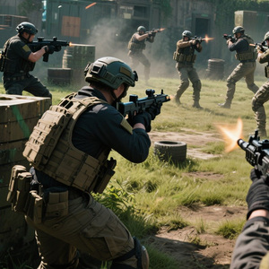 Nhiều trận chiến mô phỏng thực tế cuộc sống CS chụp VR/MR realidad ảo bắn 9D trò chơi tương tác trò chơi chiến đấu Arcade - Product Image 3