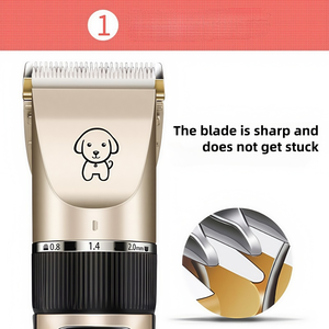 पालतू कुत्ते शेवर क्लिपर्स पशु बाल कटटर कम शोर इलेक्ट्रिक शांत बाल ट्रिमर पालतू - Product Image 3