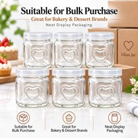 Vente en gros directe usine : Pot en verre pour pudding et yaourt avec couvercle, pot hermétique mignon, résistant au four pour mousse et gelée, personnalisation disponible