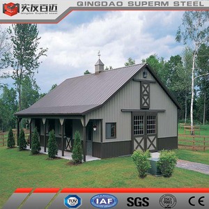 Structure en acier préfabriquée à prix d'usine, bâtiment d'abri pour le bétail, grange à chevaux préfabriquée, écurie pour équitation, arène - Product Image 2