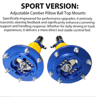 Nuevos Amortiguadores J-Plus para Nissan Sentra 2021, Coilovers Ajustables Exclusivos, Kit de Suspensión de Alto Rendimiento en Negro