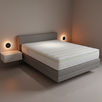 Lit intelligent double King Size avec système de massage à ressorts et airbag, soutien lombaire, levage, application Tuya, matelas à ressorts ensachés premium, mobilier pour hôpital et maison