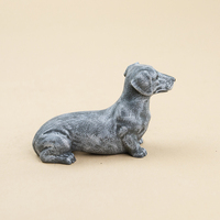 Statue de Chien Teckel en Résine Faite à la Main en Gros, Ornements de Jardin, Artisanat, Figurine, Sculpture, Modèle pour la Maison et le Jardin