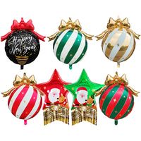 Ballons en aluminium 3D de Noël : Casse-noisette debout, Père Noël, Ballons d'arbre de Noël, Ornements de Noël 2027, Fournitures pour fêtes de fin d'année