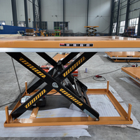 Plateforme élévatrice à ciseaux électrique robuste, table élévatrice hydraulique fixe pour la manutention de matériaux industriels lourds