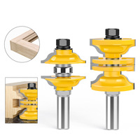 Fraise à rainurer et à languettes réglable pour charpente, lot de 2, tige de 12 mm, pour machine CNC