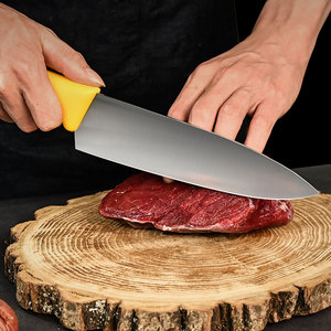 Nuevo estilo, cuchillo de matanza de carne de cabra y vaca, cuchillo de carnicero Kichen de 3mm de espesor, cuchillos de Chef con mango antiadherente de PP - Product Image 4