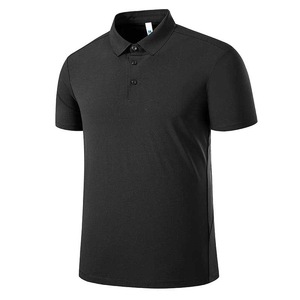 Polo à manches courtes unisexe en nylon 175g, infroissable, pour l'été, tenue de travail professionnelle, tissu tissé avec étiquette - Product Image 3