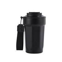 Tasse à café octogonale en acier inoxydable 316 avec logo personnalisé, coffret cadeau avec corde, cadeau publicitaire, tasse à graver