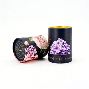 Paper Cylinder <b>Box</b> for Tea Customized Size and Design Eco-friendly Material Food Grade Paper Tube Packaging - Product Image 3