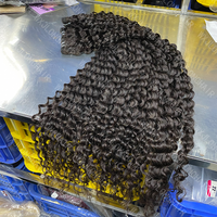 Cheveux Indiens Bouclés Naturels Bruts 100% Authentiques, Qualité Supérieure, Ondulés, Cheveux Humains Vierges, Double Trame Faite à la Machine, Lots de Luxe