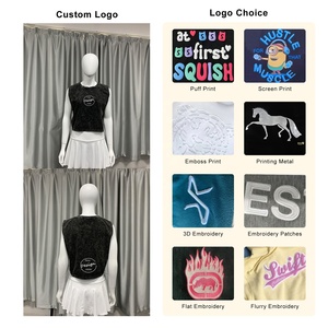 Vendita all'ingrosso su misura di alta qualità Retro superiore pettinato 100% tessuto di cotone lavato con acido vecchio Vintage canottiera da donna - Product Image 2