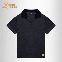 Polo à manches longues pour hommes, t-shirt personnalisé ESD ignifuge de feu avec différentes couleurs, pièces