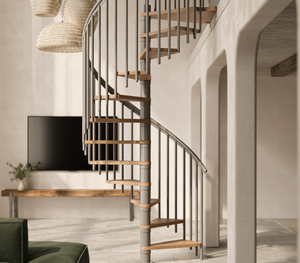 Escalera Espiral <span class=keywords><strong>de</strong></span> Acero <span class=keywords><strong>de</strong></span> Doble Viga para Exteriores, <span class=keywords><strong>Precio</strong></span> <span class=keywords><strong>de</strong></span> Fábrica Optima, Escalera Curva Personalizada, Escalera Espiral <span class=keywords><strong>de</strong></span> Hormigón - Product Image 1