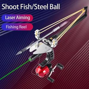 <span class=keywords><strong>Slingshot</strong></span> professionnel pliable, durable, imperméable, en métal, pour la pêche et la chasse, ensemble complet d'équipement de plein air avec moulinet de pêche BL25 - Product Image 2