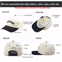 Casquette de baseball snapback unisexe en coton délavé et déchiré, style Y2K, avec broderie, 5/6 panneaux, personnalisable en gros