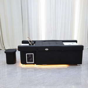 Electric Adjustable Stainless Steel Modern Commercial Salon <b>Foot</b> Spa Shampoo Bed Constant Temperature Water <b>Circulation</b> Steaming - Product Image 2