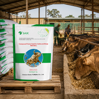 SAIK RED BULL 1kg Additif d'engraissement pour bovins et ovins, supplément alimentaire haute efficacité pour la prise de poids, acides aminés et vitamines de qualité alimentaire