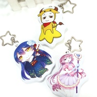 VOGRACE OEM logo personnalisé transfert de chaleur impression Anime oreiller porte-clés, imprimé dessin animé pp coton breloques